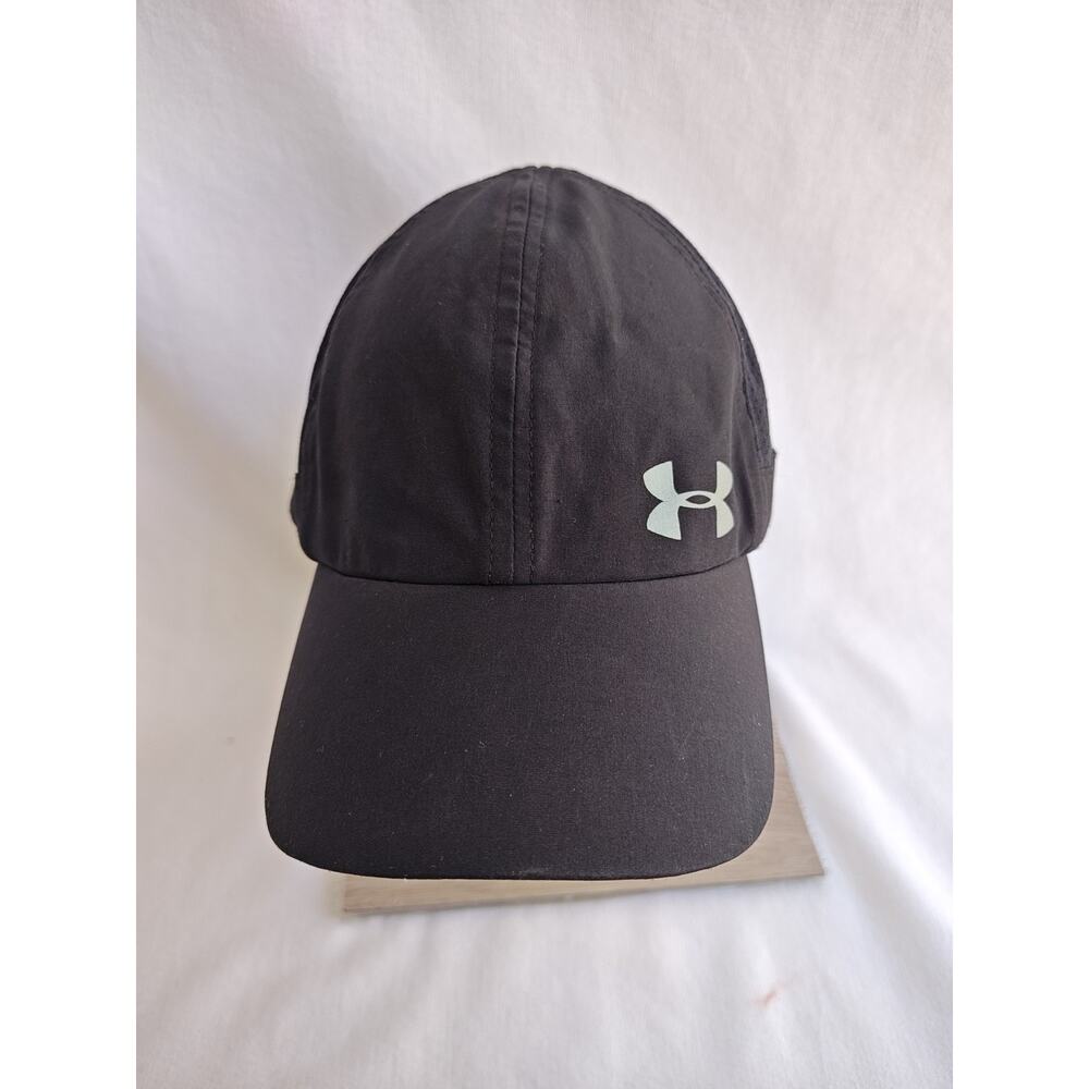 Under Armour Women's‎ Black Running Hat Hook & Loop Closure Yoga Casual Vented